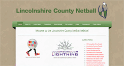 Desktop Screenshot of lincolnshirenetball.co.uk